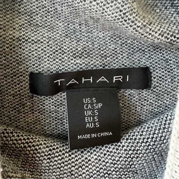 Black and white plaid mock neck sweater - Picture 2 of 3